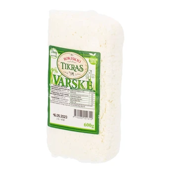 Varškė ROKIŠKIO TIKRAS, 9% rieb., 600 g