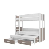 Three-person bunk bed with mattresses ARTEMA 180x80 kaina