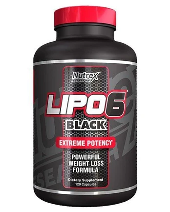 Nutrex Lipo 6 Juodas 120 kaps.