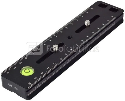 Caruba Statiefplaat Universeel WP180 waterpas & schaalverdeling