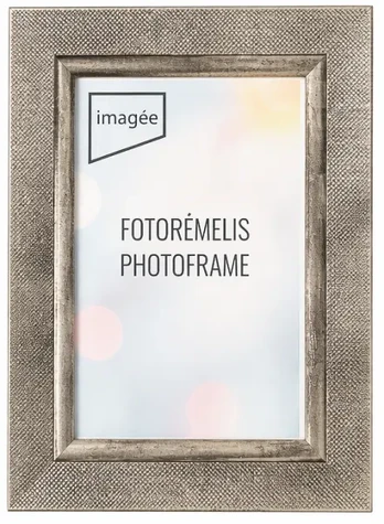 Rėmelis 10x15 plast VF3789 FLASH tamsaus sidabro| 25 mm