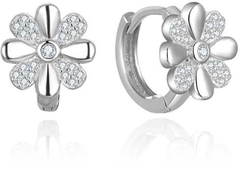 Beneto Charming round earrings with zircons AGUP2621