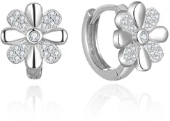 Beneto Charming round earrings with zircons AGUP2621 kaina