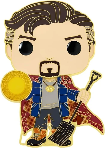 Funko: lf funko pop didelis ženkliukas marvel: spiderman – dr. strange