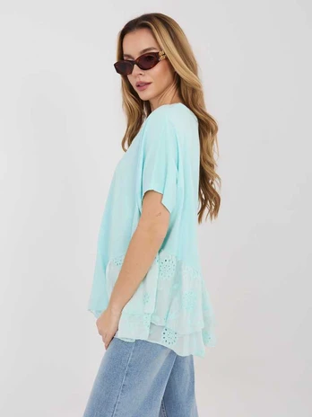 Italy Moda Bluzka-IT-BZ-81870.18-mietowy