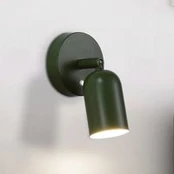 LED akumuliatorinis sieninis šviestuvas CONE, tamsiai žalias, plotis 10 cm,