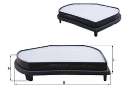 Filtras, salono oras KNECHT LA 37