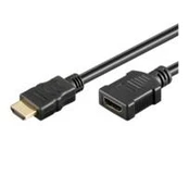 MicroConnect HDMI M/F - 3m - 3 m - HDMI Type A (Standard) - HDMI Type A (Standard) - Juodas