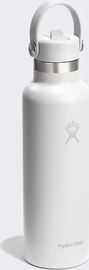 No Name Butelka termiczna Hydro Flask 21 Oz Standard Flex Straw Cap (621 ml) - white/white