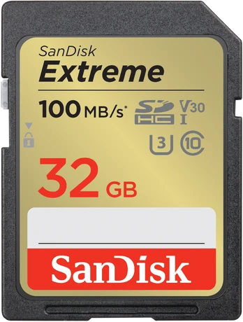 Atminties kortelė SanDisk Extreme SDHC SDSDXVT-032G-GNCI2, 32GB