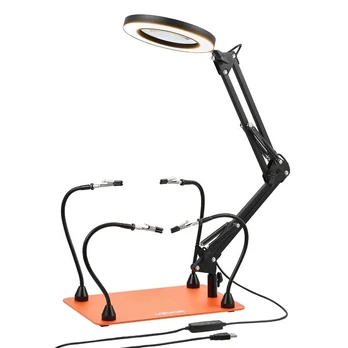 Magnetinė litavimo stotis su LED lempa
