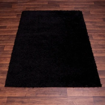 Kilimas Shaggy Black, 200 x 290 cm