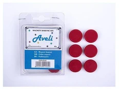 Set magnetů AVELI, raudona barva