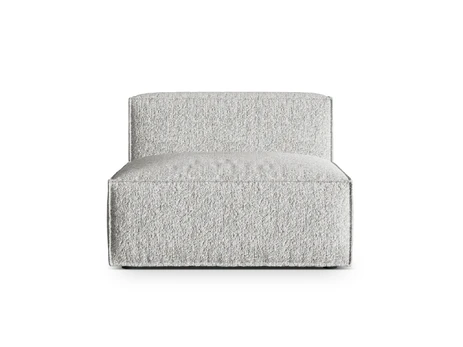 Modulinė sofa be porankių, Nuria, 1 sėdynė, 110x100x72, sidabrinė