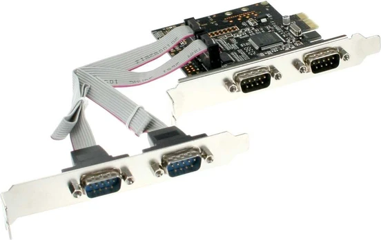Controller InLine PCIE x1 - 4x RS- 232 nuoseklusis prievadas (76623C)