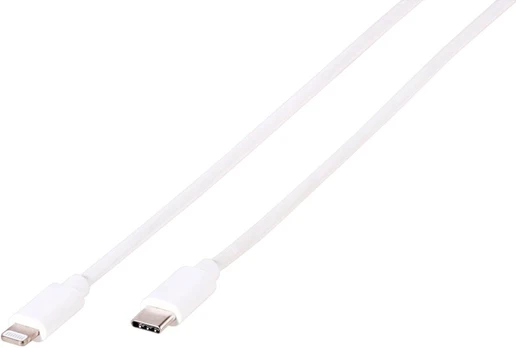 Kabelis Vivanco USB Type-C, Lightning, 1 m, balta