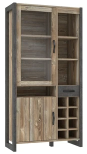 Vitrina Note NTEV721L, ruda/pilka