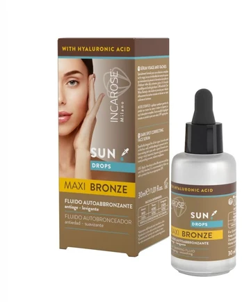 Saviįdegio lašeliai veidui, INCAROSE Maxi Bronze / 30 ml