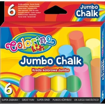 Colorino Kids JUMBO Coloured chalk 6 colours