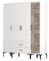 Spinta Kalune Design Kumsal STP, balta, 47.5 cm x 160 cm x 201.4 cm kaina