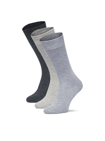GINO ROSSI Ilgos kojinės CEO_AS_GR_01_W_AW26 (3-PACK). Pilka