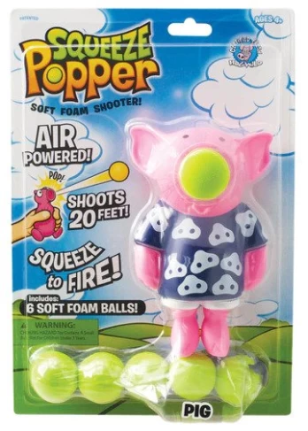 Squeeze popper šaudyklė „Paršiukas“
