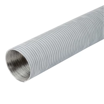 Aliuminio ortakis DN100, 3 m, baltos sp.
