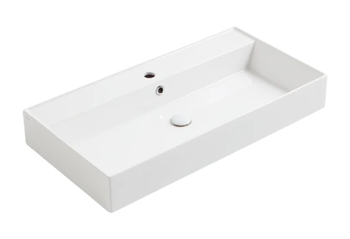 Praustuvas Simas Agile 91x46 cm, balta blizgi, AG91 BIANCO