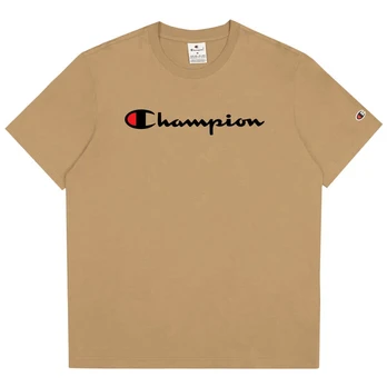 Vyriškas marškinėlis Champion SS Tee, smėlio spalvos, 220256 MS091