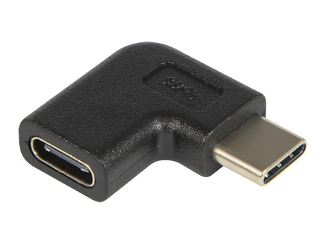 USB adapteris USB-C lizdas-USB-C kištukas, kampuotas