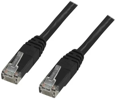 DELTACO - Patchkabel - RJ-45 (han) til RJ-45 (han) - 25 m - UTP - CAT 6 - strenget - sort