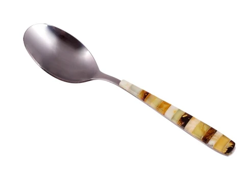 Gintaru dekoruotas šaukštelis