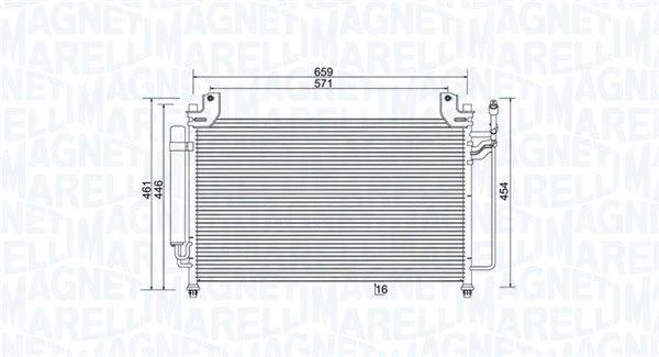 Kondensatorius, oro kondicionierius MAGNETI MARELLI 350203990000