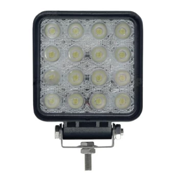 LED žibintas, kvadratinis 48W, 16x3W flood