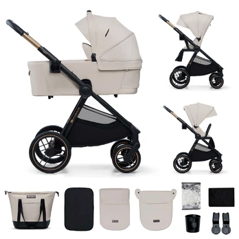 KINDERKRAFT universalus vežimas 2IN1 NEA 2.0, soft beige, KSNEA002BEG2000
