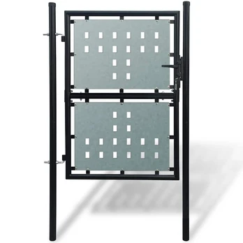 Viengubi vartai, juodos spalvos, 100x250cm