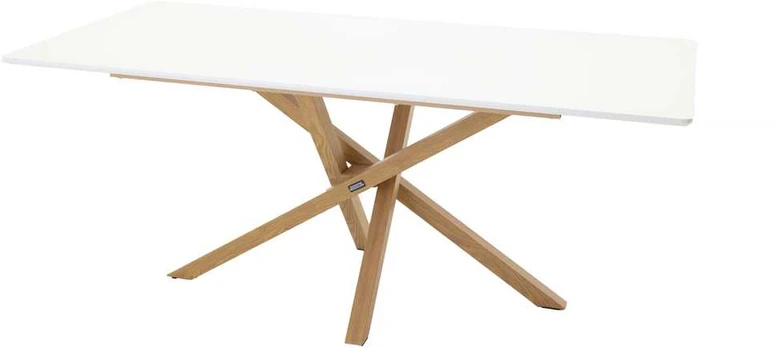 Venture Design Valgomasis stalas, Piazza, 180x90 cm, Balta