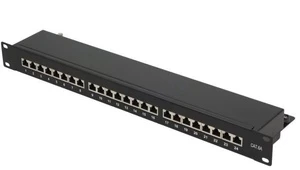 Q Lantec Alantec Patch panel 1U/19 colių STP 24 prievadai, 5E kat. LSA jungtys (PK-S5-1)