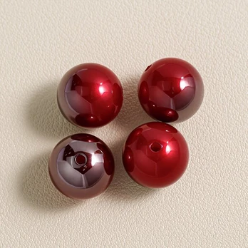 Apvalūs karoliukai, Plum Purple-20pcs
