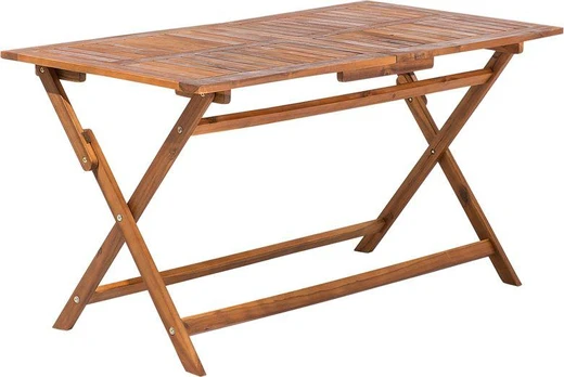 Medinis sodo stalas Beliani 140x75cm CENTO (77022)