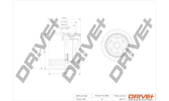 Alyvos filtras Dr!ve+ DP1110.11.0272
