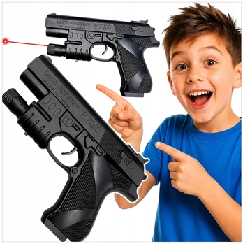 Žaislinis lazerinis pistoletas WKS, juodas