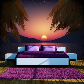 Artgeist Fototapetas - Romantic evening on the beach
