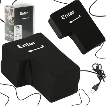 ENTER klavišas didelė antistresinė USB pagalvėlė