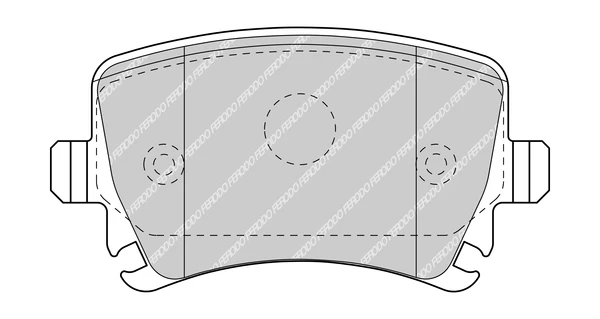 FERODO FDB5107 Brake pad set