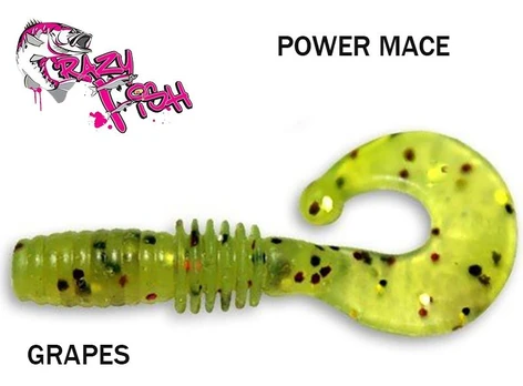 Guminukas Crazy fish Power Mace GRAPES 4 cm Kalmaro