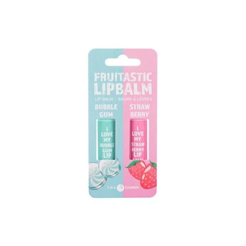 Lūpų balzamas 2K Fruitastic, bubble gum, braškė, 4,2 g
