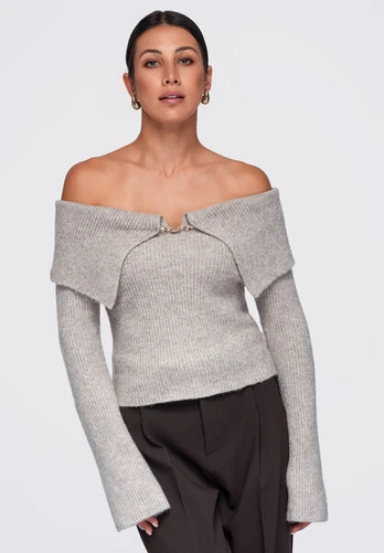 Megztinis moterims Ombre OW-SW-E0011, rudas
