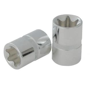 Torx lizdas 1/2" CHROMEplus,ant pakabinamos etiketės E12, KS Tools