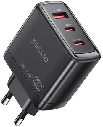 Buit.krov.Yesido YC144 GaN 65W 1XUSB 2XUSB-C